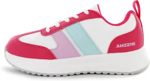 AMZZPIK Boys Girls Running Shoes Kids Lightweight Tennis Sneakers Lace-Up Athletic for Little Kid Everyday Wear