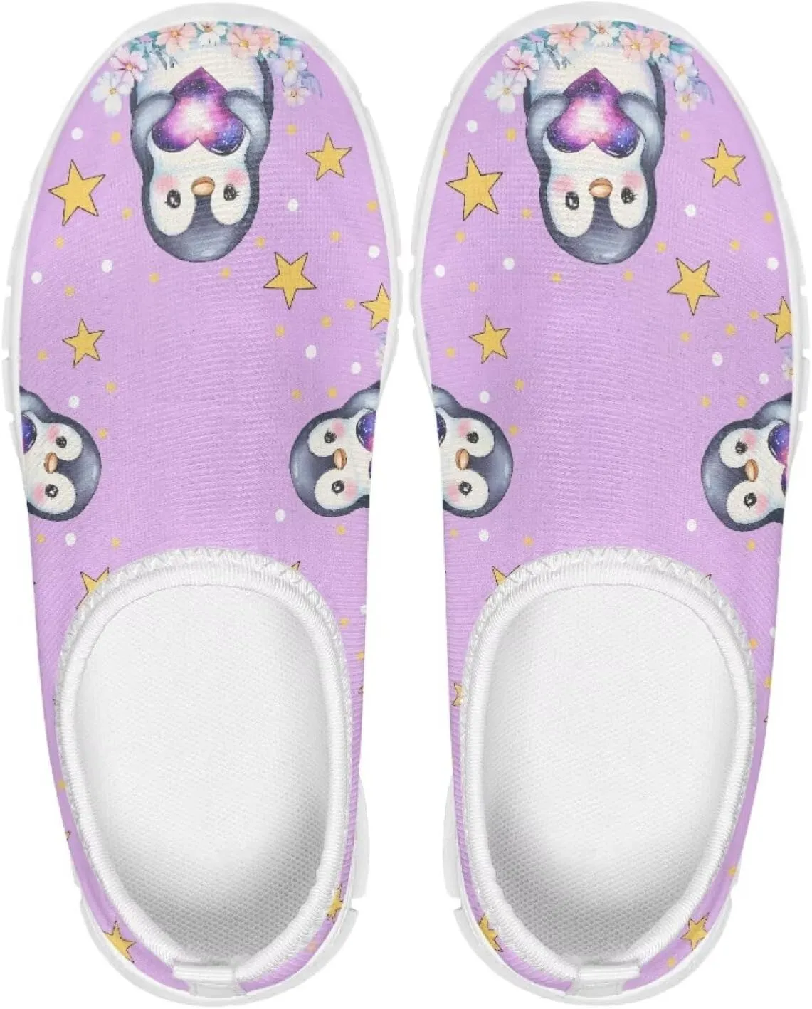 Animal Print Shoes for Girls School Sneakers Breathable Mesh Running Shoes Lightweight Slip on Tennis Shoe