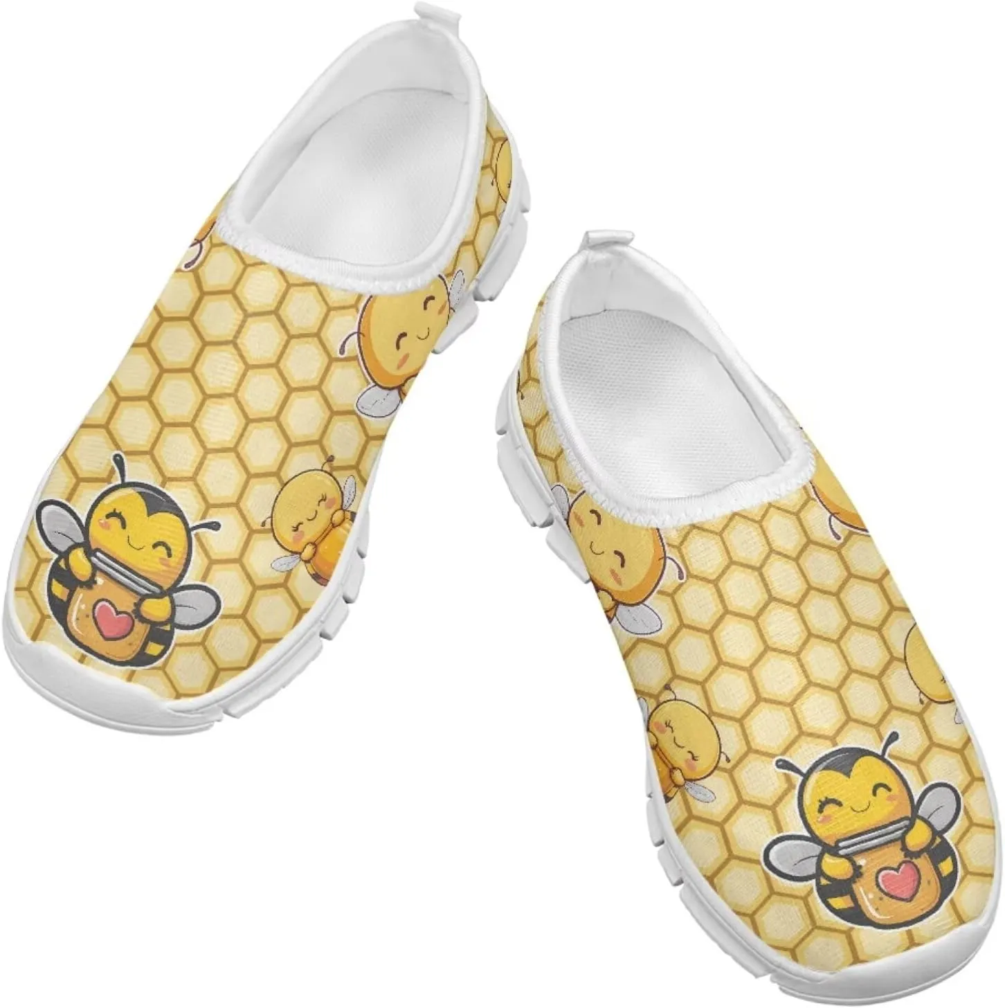 Animal Print Shoes for Girls School Sneakers Breathable Mesh Running Shoes Lightweight Slip on Tennis Shoe
