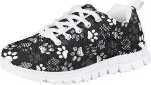 Boys Girls Running Shoes, Lightweight Lace-Up Breathable Mesh Athletic Tennis Sneakers for Little Kid & Big Kid