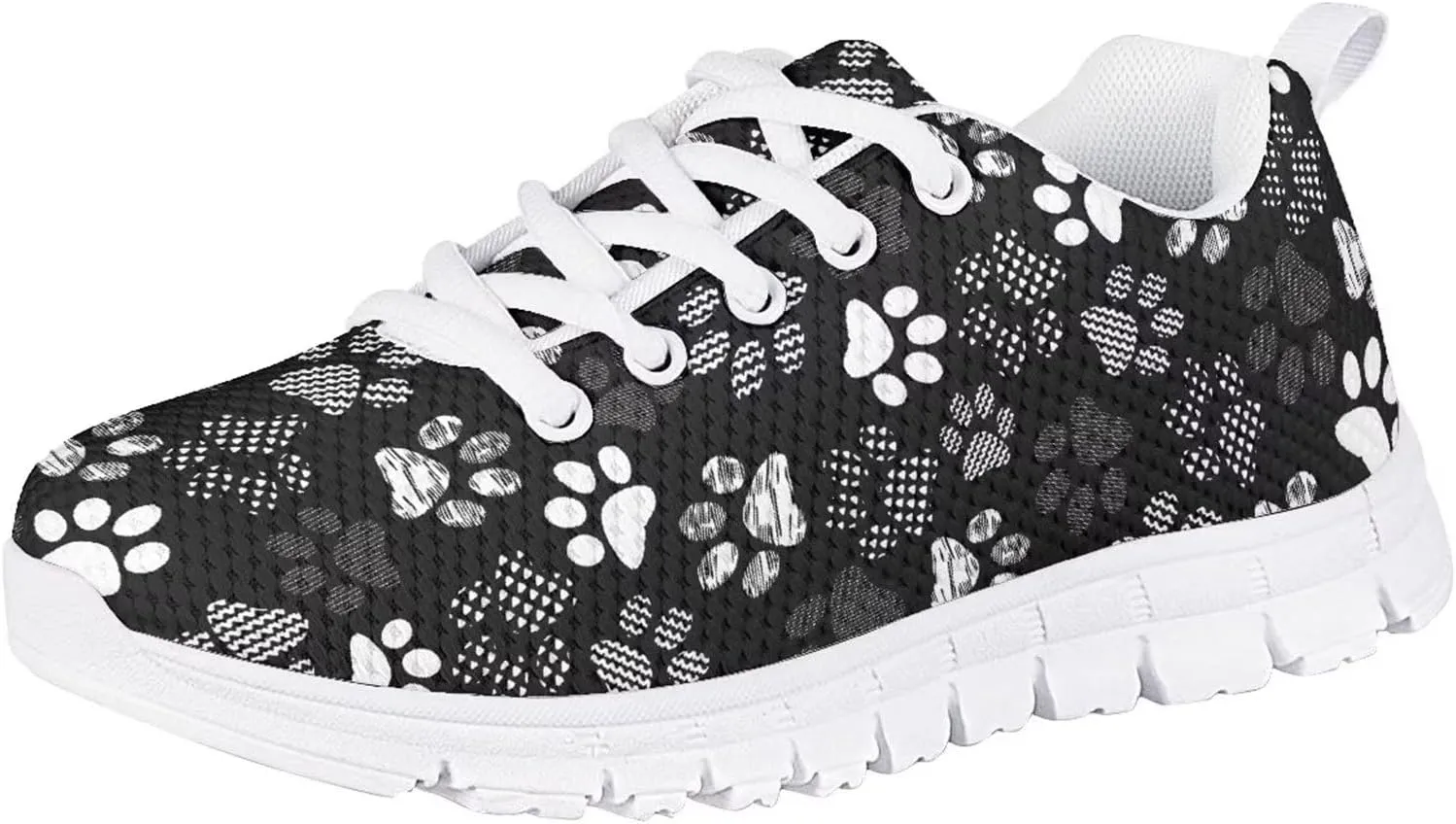 Boys Girls Running Shoes, Lightweight Lace-Up Breathable Mesh Athletic Tennis Sneakers for Little Kid & Big Kid