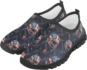 Boys Girls Slip On Flats Sneakers,Children's Low-Top Elastic Skateboard Shoes Lightweight Casual Outdoor Sneakers