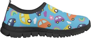 Boys Shoes School Sneakers Breathable Mesh Running Shoes Lightweight Slip on Tennis Shoe Casual Flats