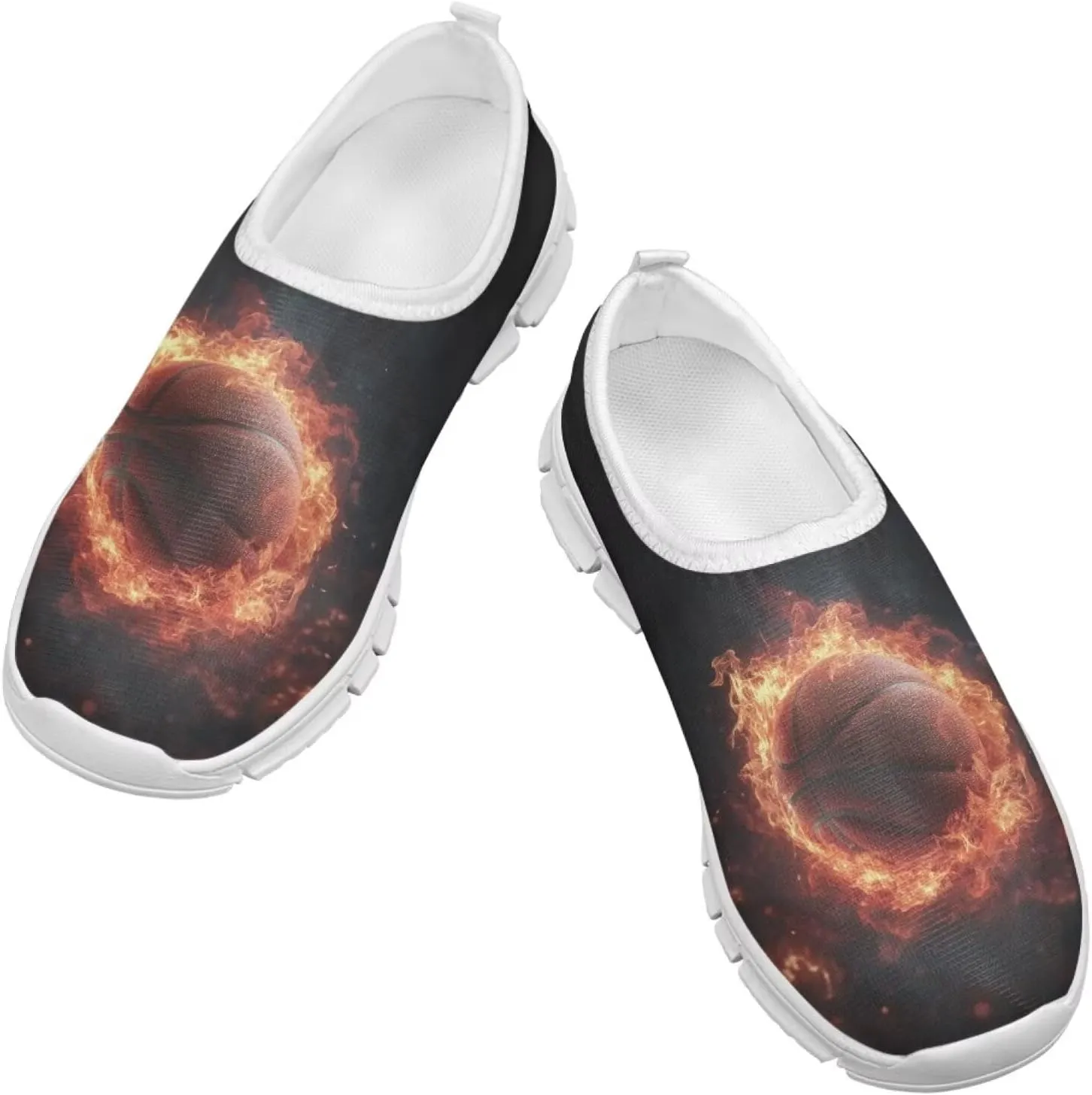 Boys Slip on Sneakers Breathable Lightweight Walking Running Shoes Comfortable Low Top Athletic Shoe