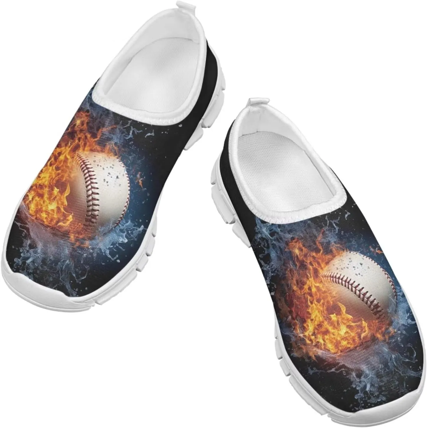 Boys Slip on Sneakers Breathable Lightweight Walking Running Shoes Comfortable Low Top Athletic Shoe