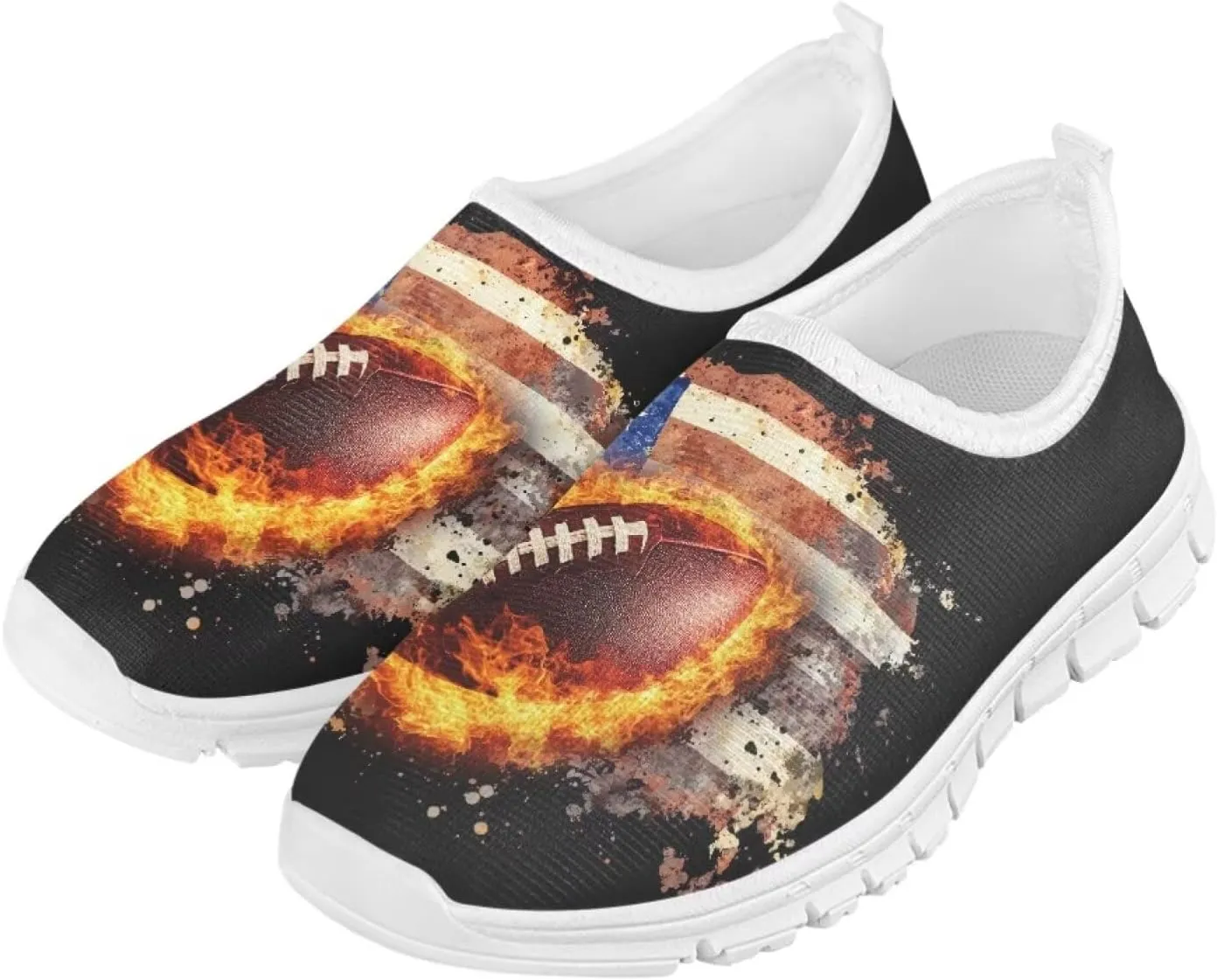 Boys Slip on Sneakers Breathable Lightweight Walking Running Shoes Comfortable Low Top Athletic Shoe