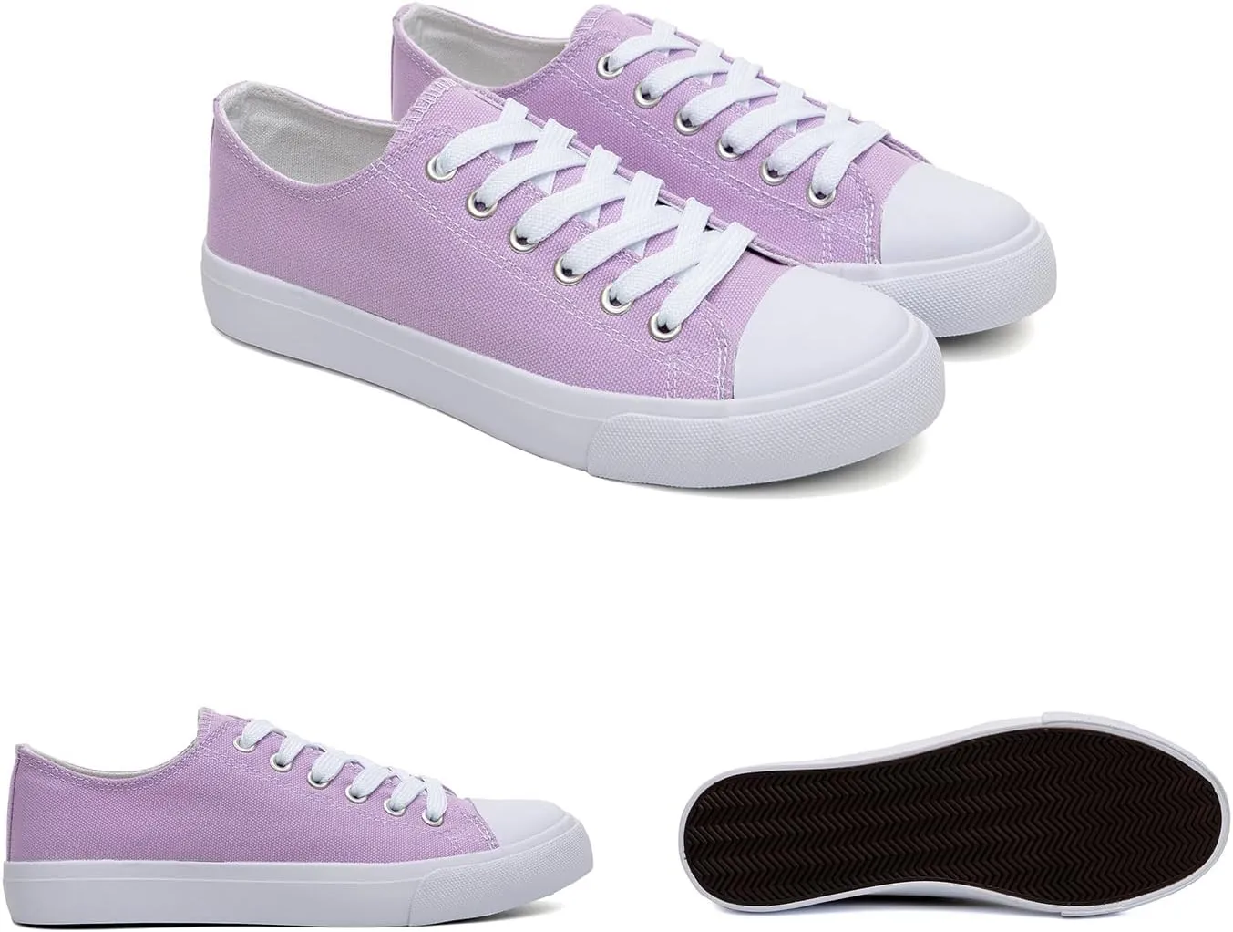 Canvas Shoes for Women Casual Low Top Sneakers Fashion Womens Tennis Shoes for Everyday Wear
