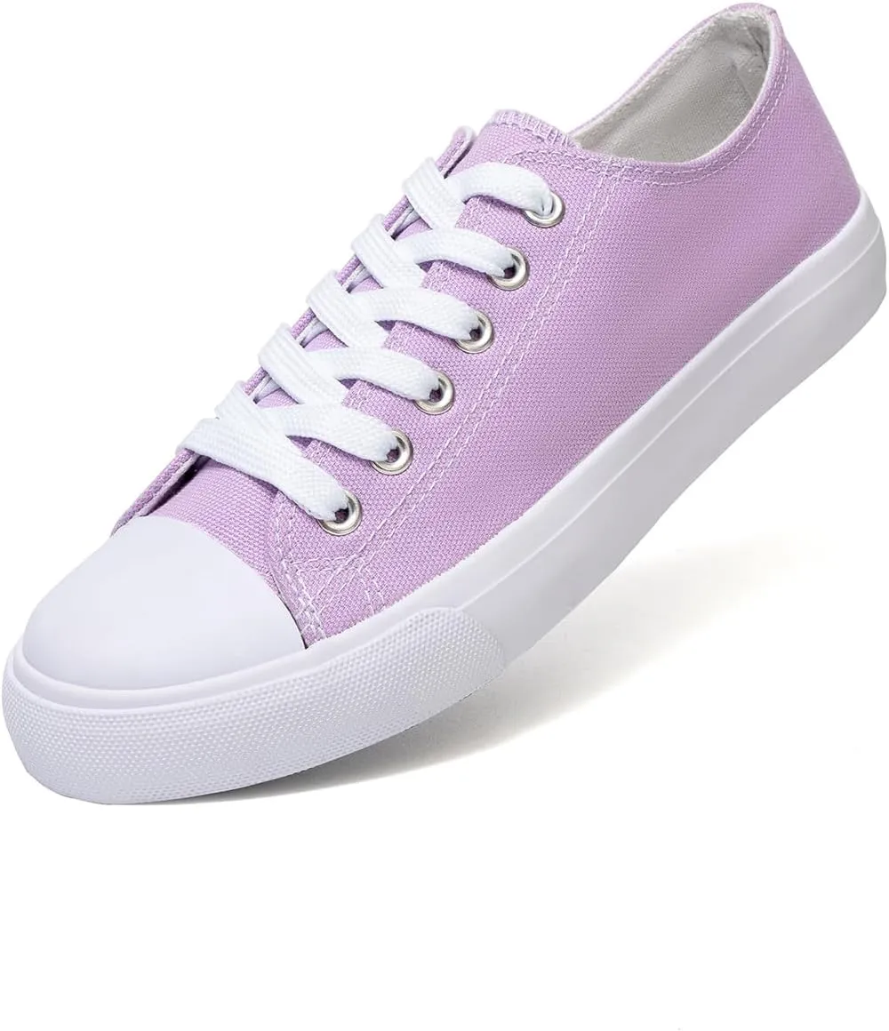 Canvas Shoes for Women Casual Low Top Sneakers Fashion Womens Tennis Shoes for Everyday Wear