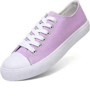 Canvas Shoes for Women Casual Low Top Sneakers Fashion Womens Tennis Shoes for Everyday Wear