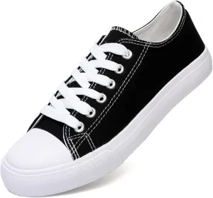 Canvas Shoes for Women Casual Low Top Sneakers Fashion Womens Tennis Shoes for Everyday Wear