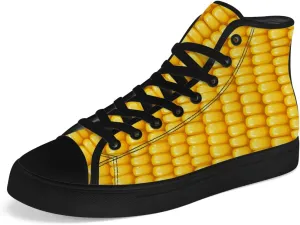 Corn High Top Canvas Shoes Mens Womens High Top Sneakers Lace Up Casual Shoes Gifts for Men Women