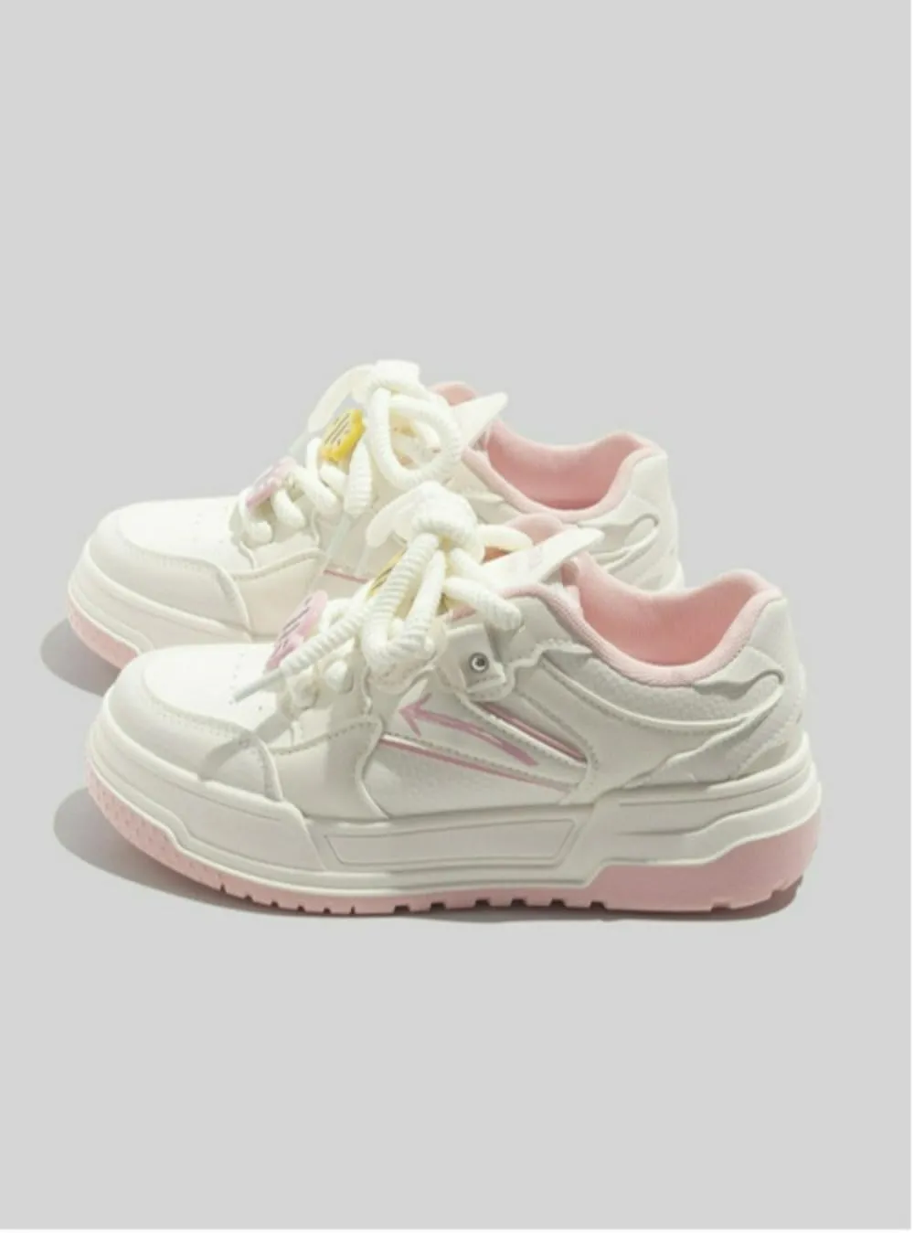 Cute Fish Embroidered Shoes Women's Casual Sneakers Comfortable Everyday Shoes Spring Color-Block Casual Women's Low-Top White Sneakers