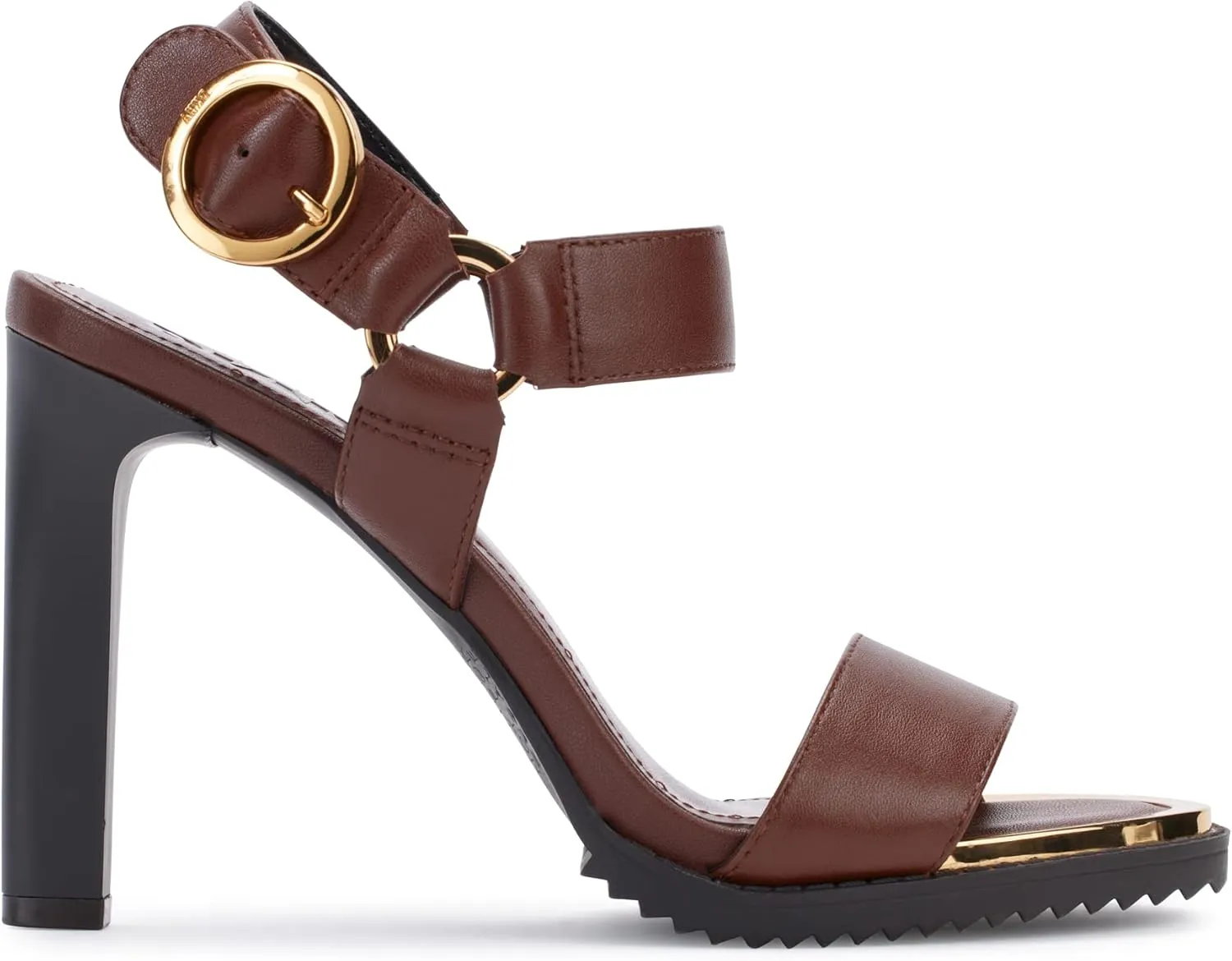 DKNY Women's Everyday Block Heel Blaire-Ankle Strap Heeled Sandal