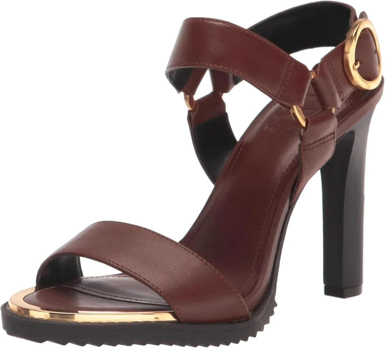 DKNY Women's Everyday Block Heel Blaire-Ankle Strap Heeled Sandal