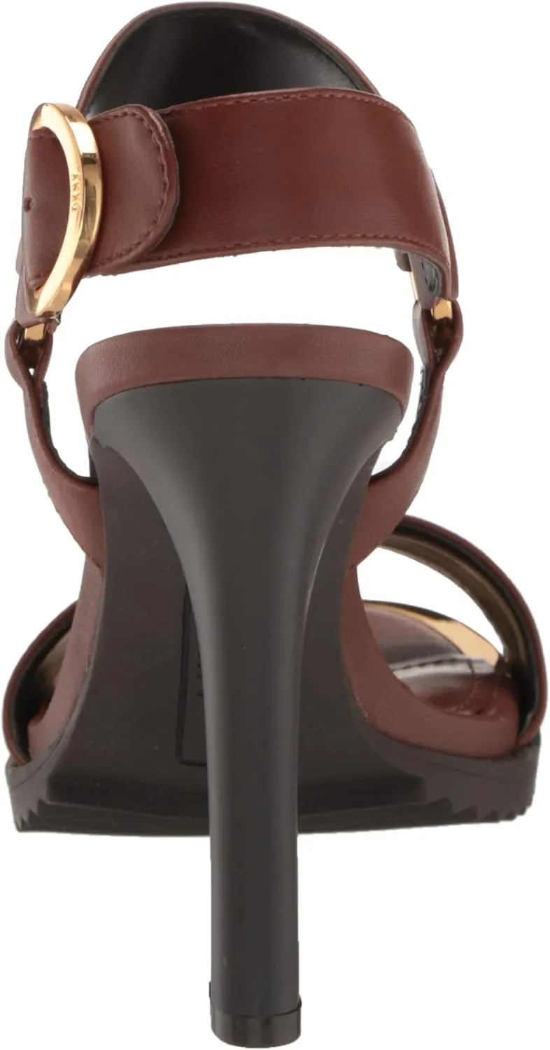 DKNY Women's Everyday Block Heel Blaire-Ankle Strap Heeled Sandal