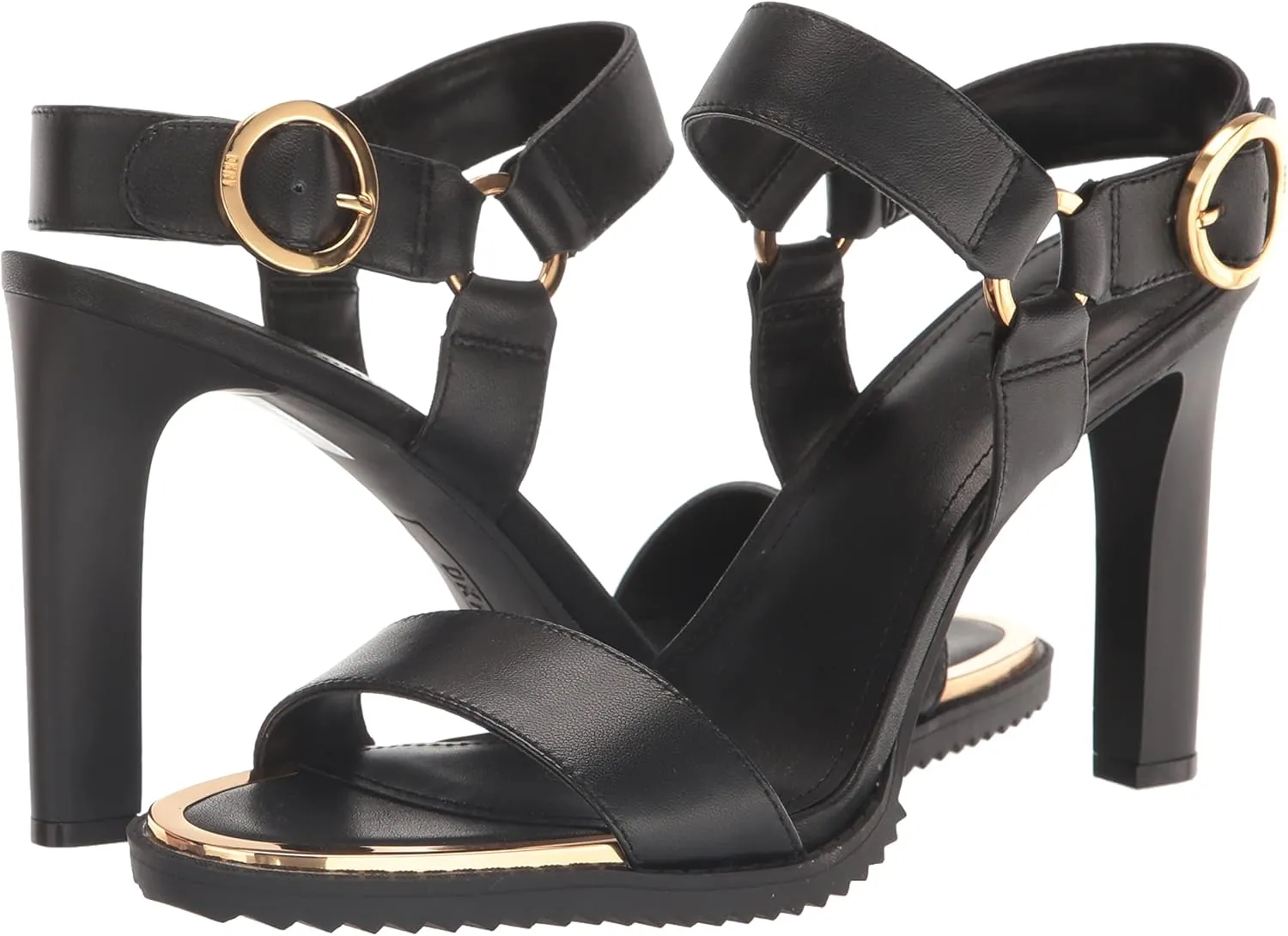 DKNY Women's Everyday Block Heel Blaire-Ankle Strap Heeled Sandal