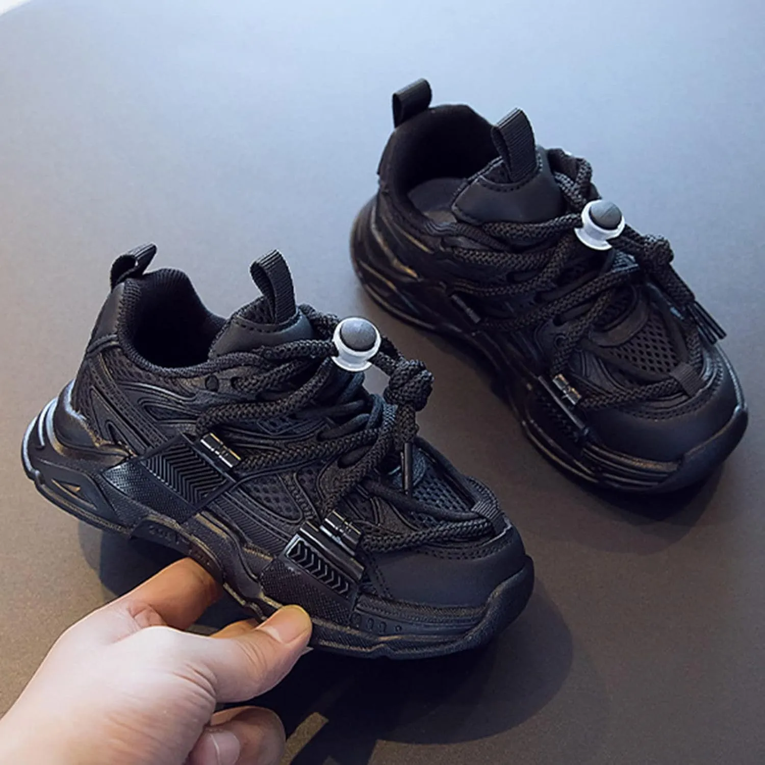 Fashion Children Summer Sports Shoes Thick Soles Non Slip Breathable Running Shoes Adjustable Creative Shoes