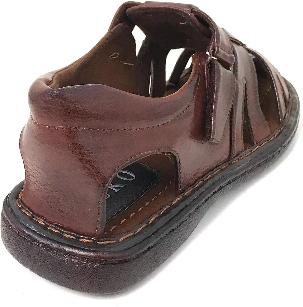 FLS Men's Sandals Closed Toe Adjustable Strap Buckle Fisherman Casual