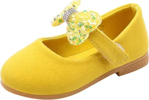 Girls Baby Shoes Sequined Bow Decoration Shoes Sandals Dancing Infant Pearl Bling Single Sandal for Girls