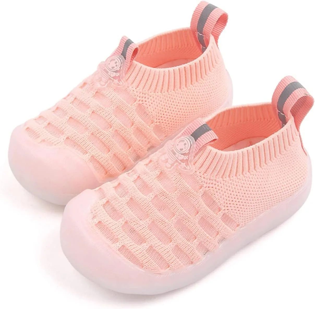 Girls Leisure Shoes Mesh Shoes Breathable Soft Sole Sport Shoes Socks Shoes High Tops Big Kids