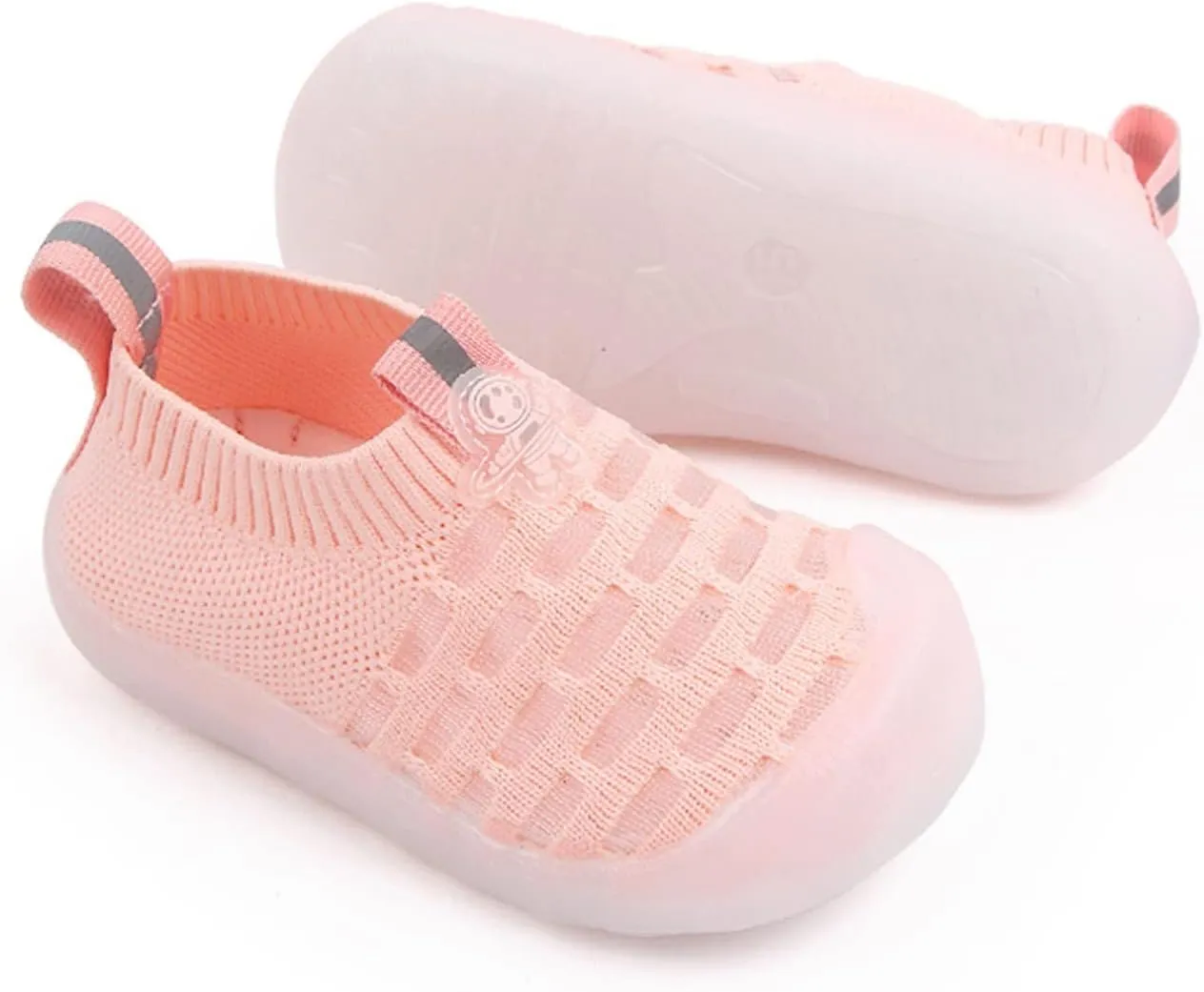 Girls Leisure Shoes Mesh Shoes Breathable Soft Sole Sport Shoes Socks Shoes High Tops Big Kids