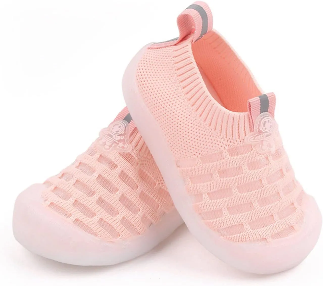Girls Leisure Shoes Mesh Shoes Breathable Soft Sole Sport Shoes Socks Shoes High Tops Big Kids