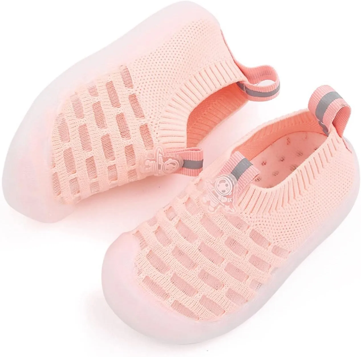 Girls Leisure Shoes Mesh Shoes Breathable Soft Sole Sport Shoes Socks Shoes High Tops Big Kids