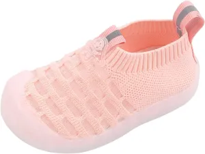Girls Leisure Shoes Mesh Shoes Breathable Soft Sole Sport Shoes Socks Shoes High Tops Big Kids