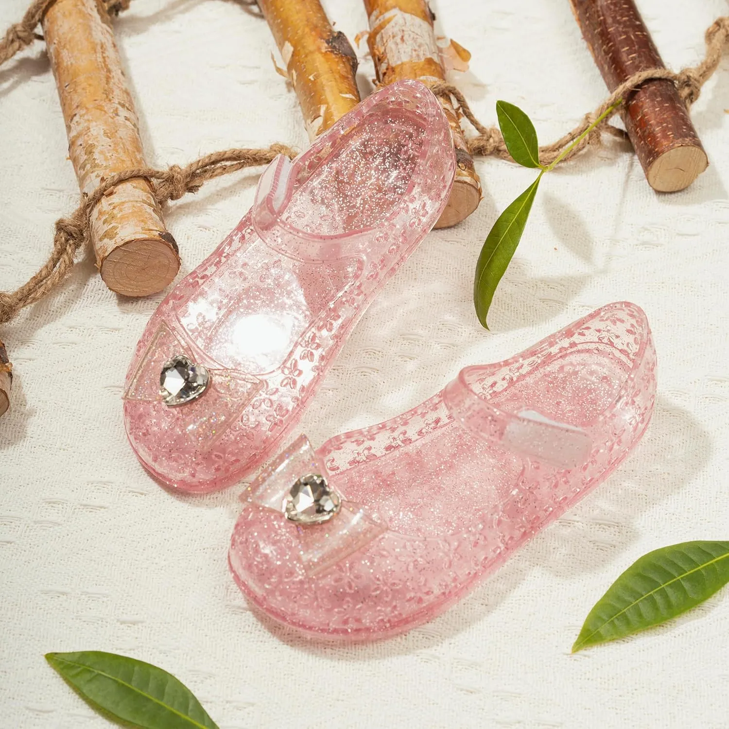 Girls Princess Mary Jane Flats for Dress Up, Dance Party, Cosplay - Jelly Shoes