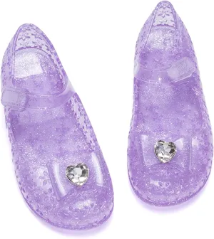 Girls Princess Mary Jane Flats for Dress Up, Dance Party, Cosplay - Jelly Shoes