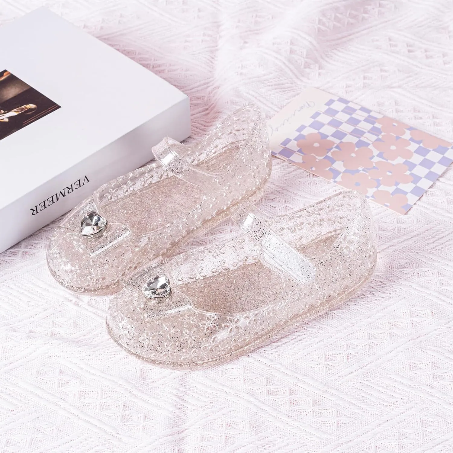 Girls Princess Mary Jane Flats for Dress Up, Dance Party, Cosplay - Jelly Shoes