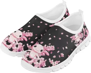 Girls'Running Shoes,Boys'Slip On Flats Lightweight Sports Shoes,Comfortable Elastic Shoes for Playing Walking