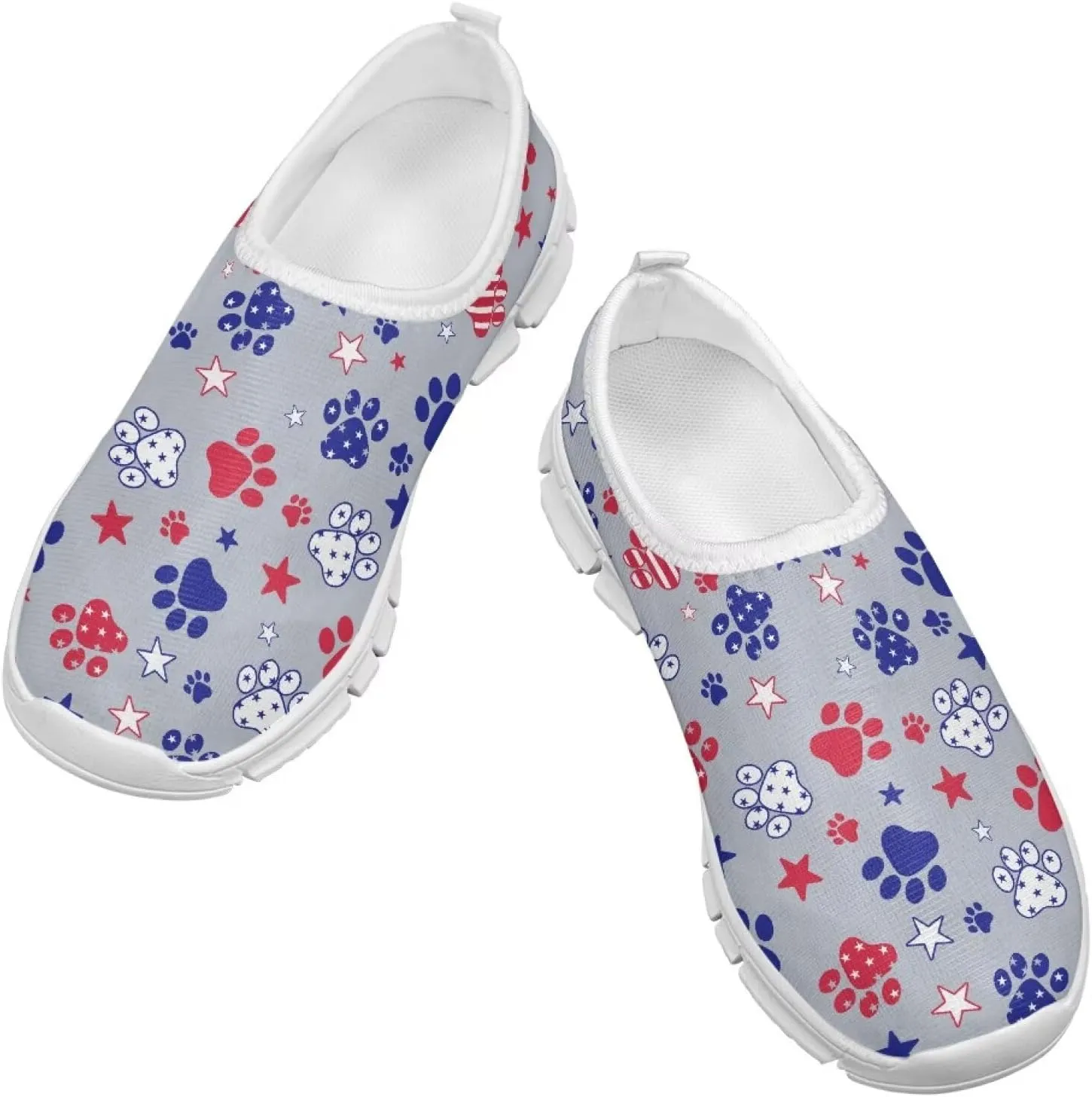 Girls'Running Shoes,Boys'Slip On Flats Lightweight Sports Shoes,Comfortable Elastic Shoes for Playing Walking