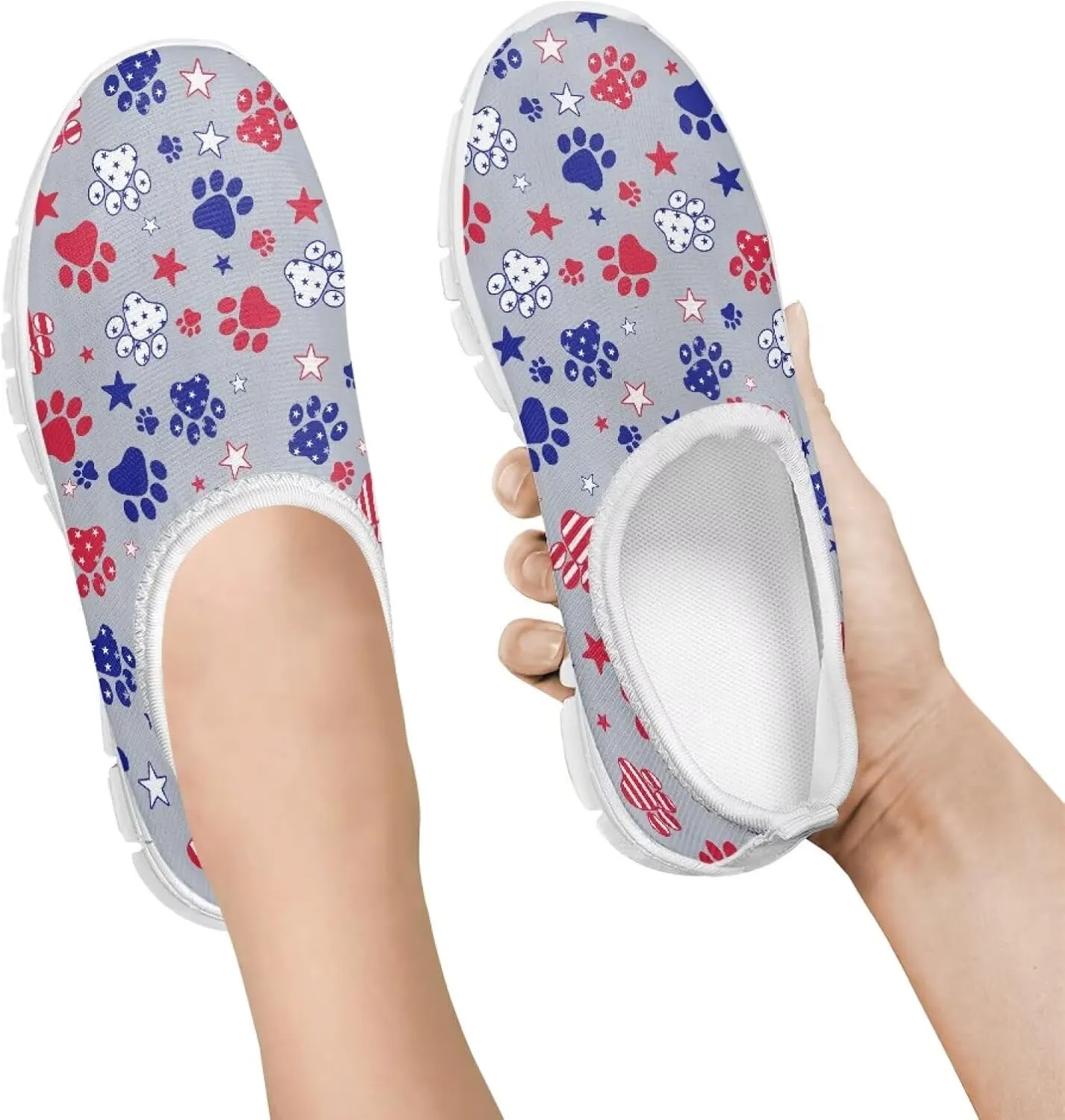 Girls'Running Shoes,Boys'Slip On Flats Lightweight Sports Shoes,Comfortable Elastic Shoes for Playing Walking