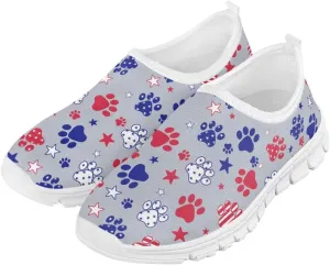 Girls'Running Shoes,Boys'Slip On Flats Lightweight Sports Shoes,Comfortable Elastic Shoes for Playing Walking