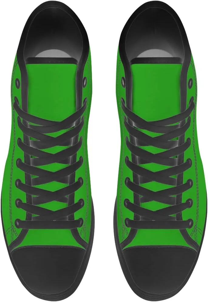 Green High Top Canvas Shoes Womens Mens High Top Sneakers Lace Up Casual Shoes Gifts for Men Women