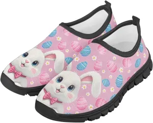Happy Easter Pattern Running Shoes Low-Cut Sneakers for Boys Girls Big Kids Little Kids Casual Tennis Shoes