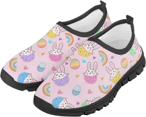 Happy Easter Pattern Running Shoes Low-Cut Sneakers for Boys Girls Big Kids Little Kids Casual Tennis Shoes