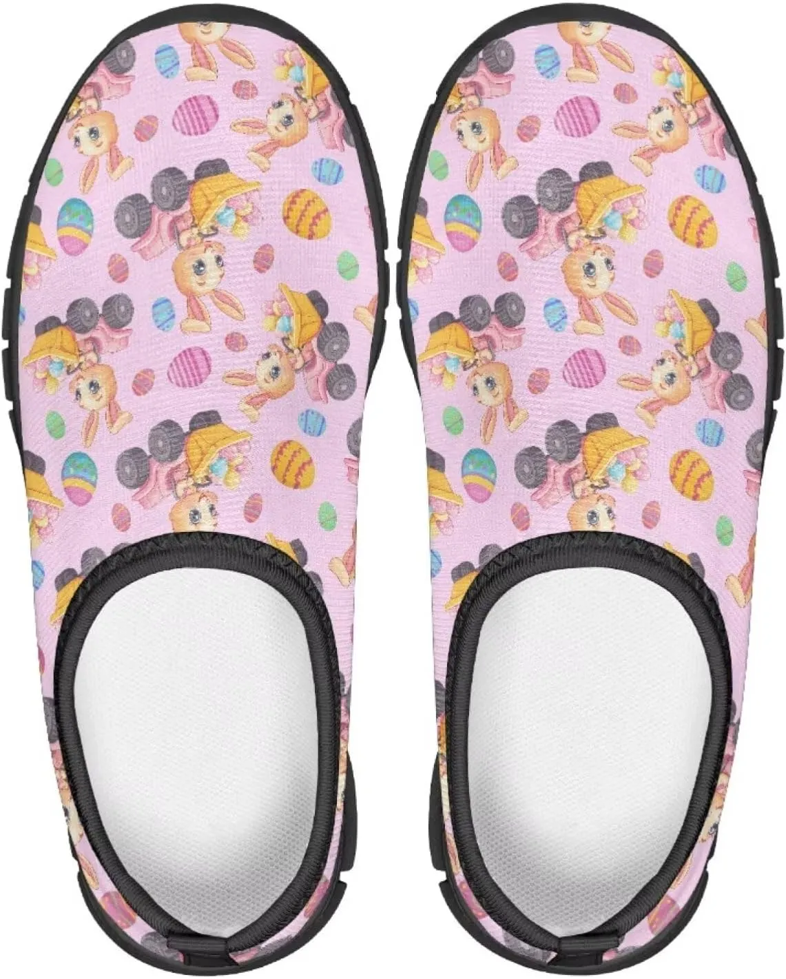 Happy Easter Pattern Running Shoes Low-Cut Sneakers for Boys Girls Big Kids Little Kids Casual Tennis Shoes