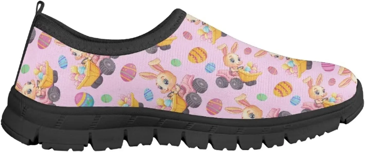 Happy Easter Pattern Running Shoes Low-Cut Sneakers for Boys Girls Big Kids Little Kids Casual Tennis Shoes