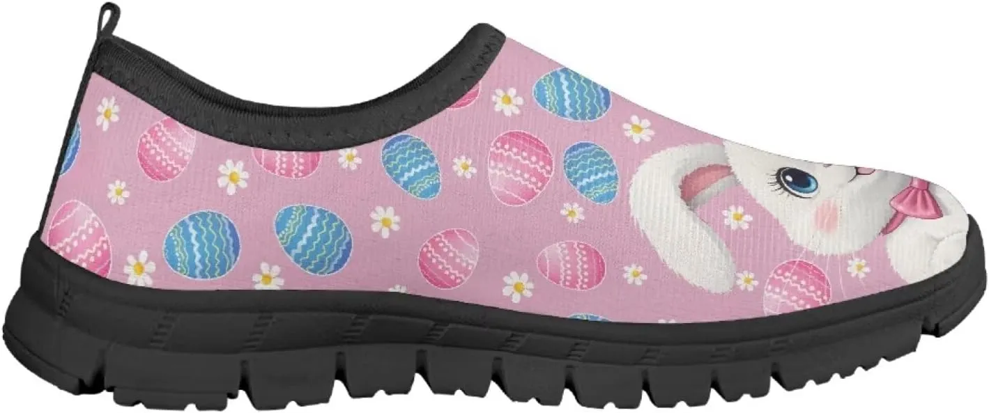 Happy Easter Pattern Running Shoes Low-Cut Sneakers for Boys Girls Big Kids Little Kids Casual Tennis Shoes