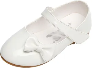 IWIHMIV Girls Shoes Girls Dress Shoes Girls Toddler Little Ballet Shoes Flower Girls Mary Jane Flat Dress Shoes Party Wedding