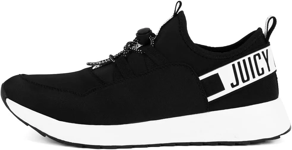 Juicy Couture Women's Slip-On Sneakers  Fashion Tennis Shoes with Bungee Closure, Comfortable & Casual for Everyday Walking