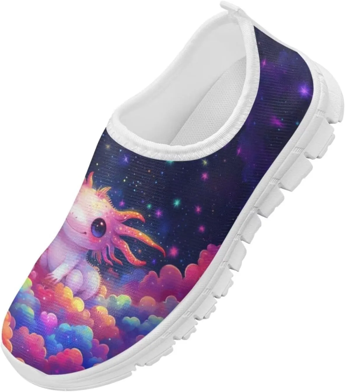 Kids Cute Shoes Colorful Clouds Slip On Shoes for Girls Size 11-2.5