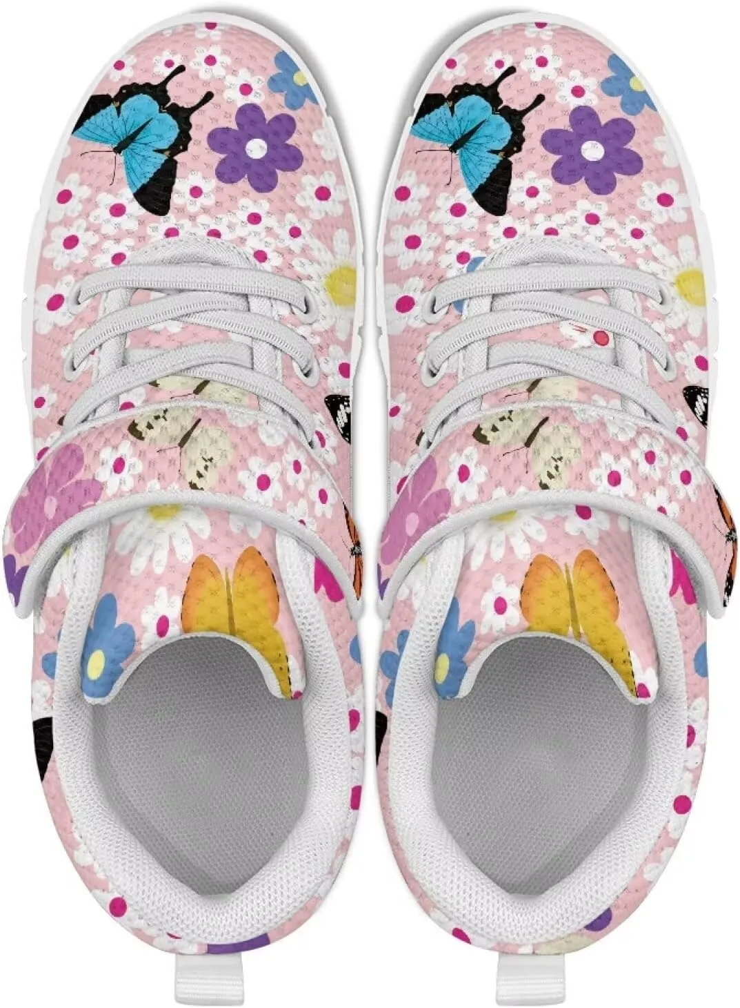 Kids Shoes Hook and Loops Running Athletic Shoes Slip On Non-Slip Shoes for Litter Kids Lightweight School Sport Sneaker for Boys Girls US 11-15