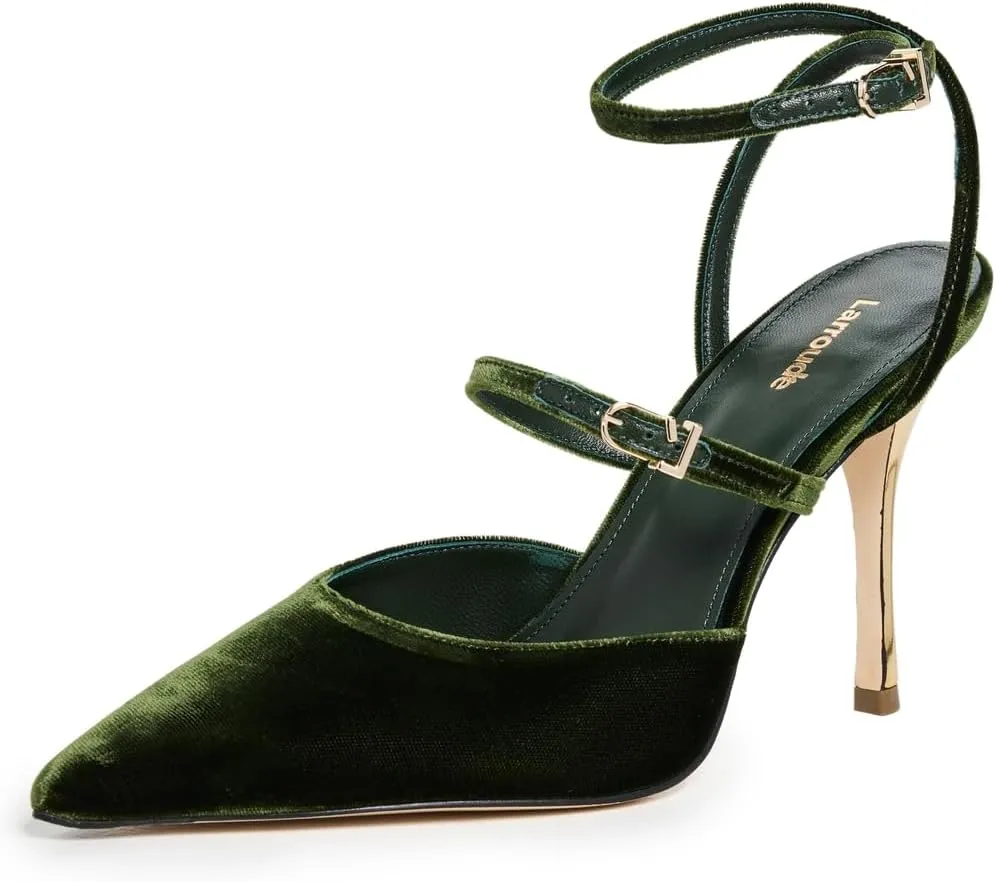 Larroudé Women's Kris Velvet Pump