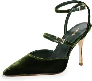 Larroudé Women's Kris Velvet Pump