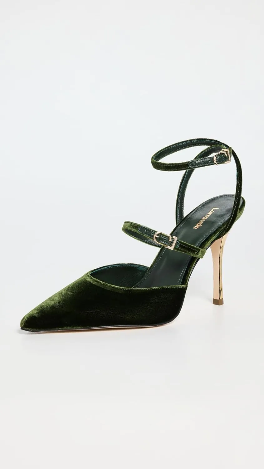Larroudé Women's Kris Velvet Pump