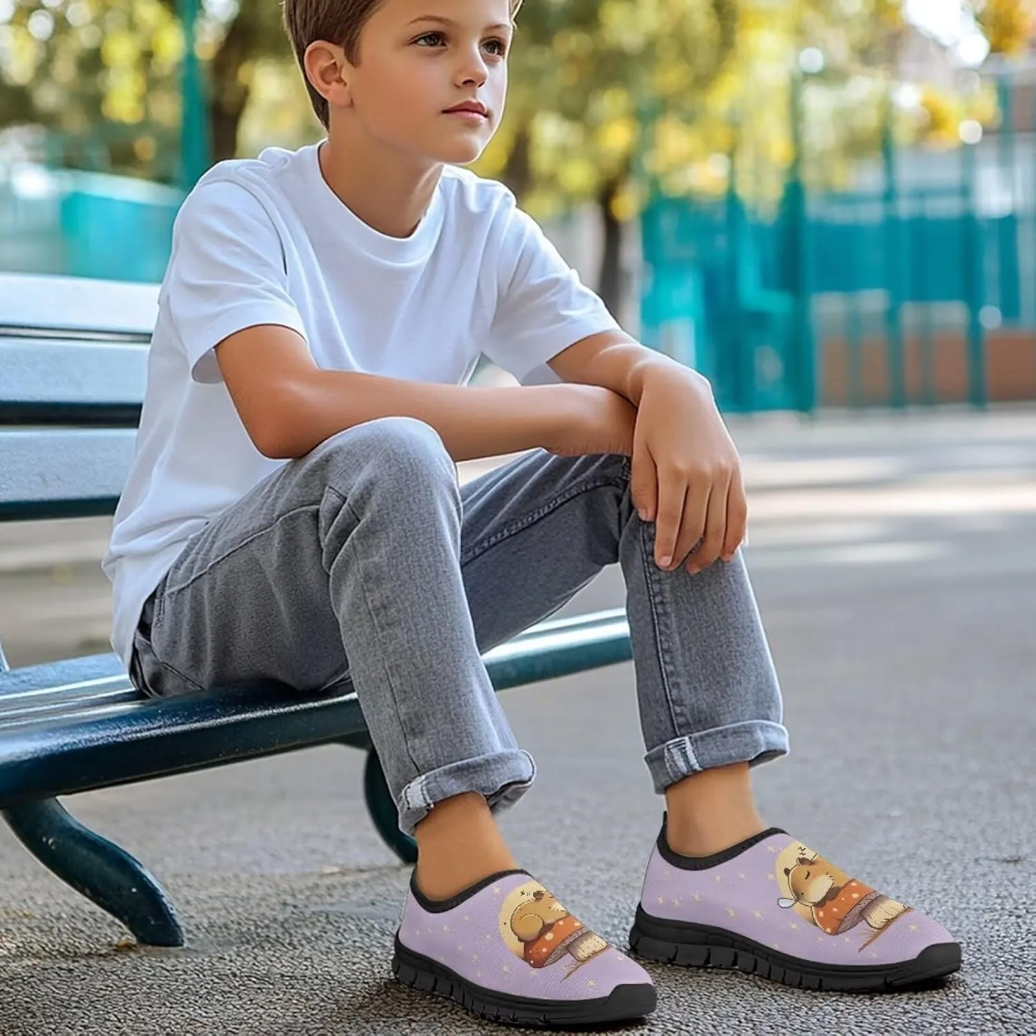 Low-Cut Animal Design Running Shoes for Boys Girls Non Slip Sneakers Casual Workout Shoes Children's Footwear