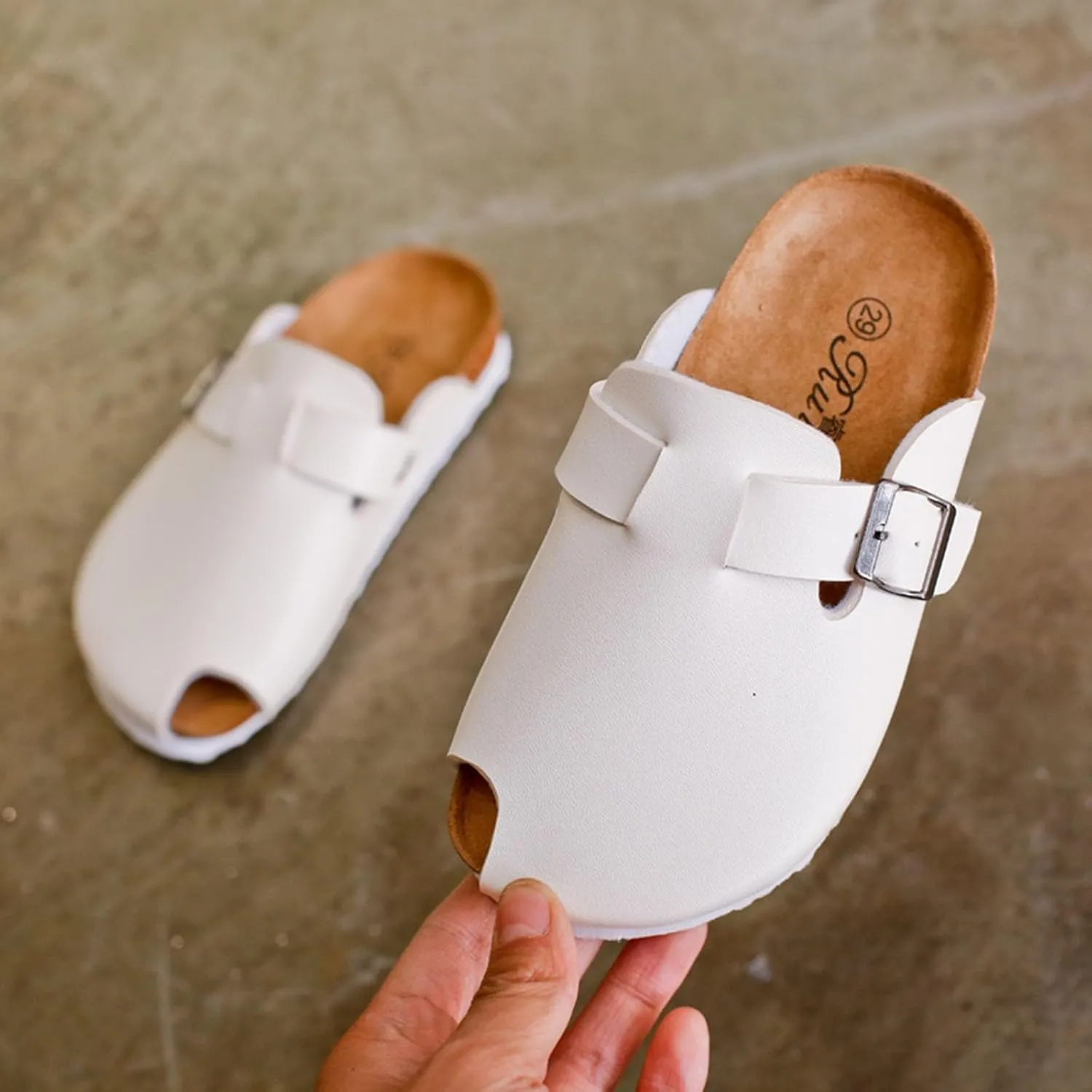 Rui Foot New Spring and Fall Children's Cork Slippers Girls Sandals Slippers Boys Beach Shoes Girls Summer Sandals